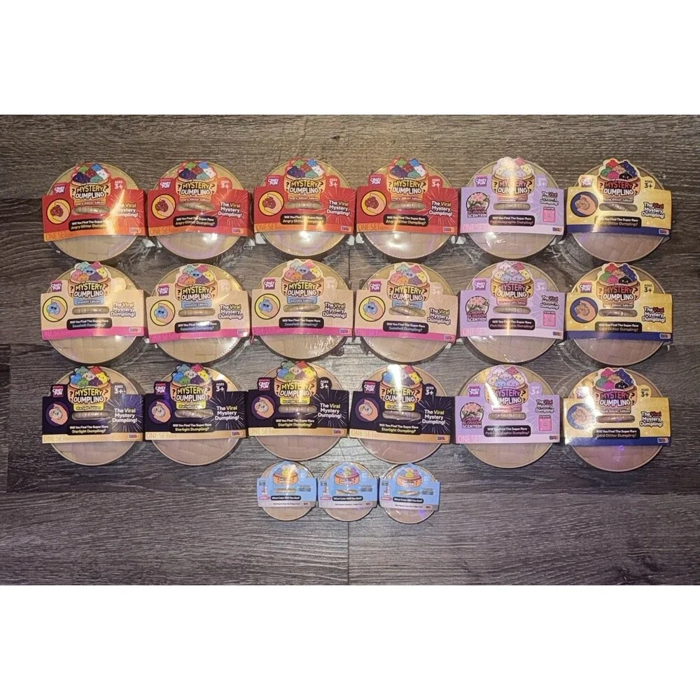 NEW-Five Below Rainbow Mystery Squishy Mystery Dumpling Viral TikTok-LOT OF 21